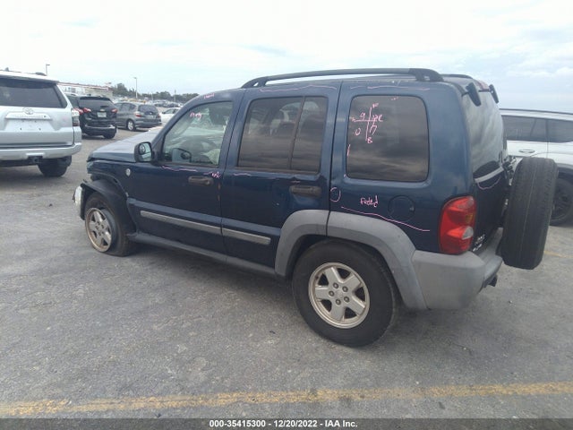 2005 JEEP LIBERTY SPORT VIN: 1J4GL48K75W558137