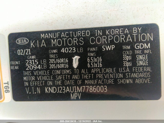 2021 Kia Soul, VIN: KNDJ23AU1M7786003