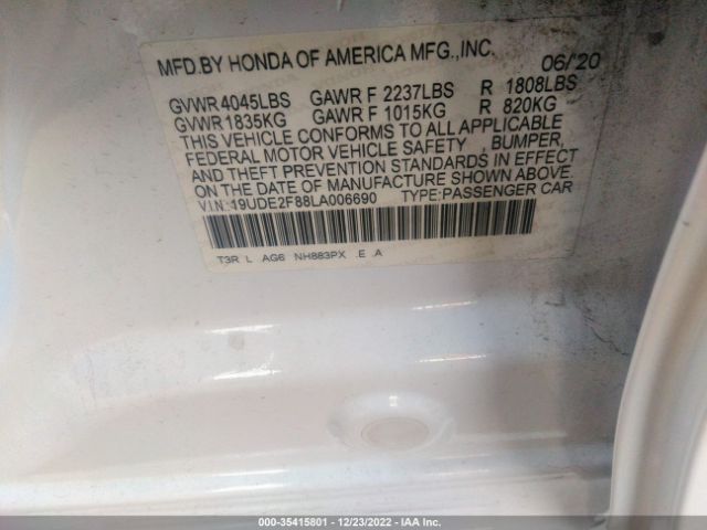 19UDE2F88LA006690 Acura Ilx Pkg