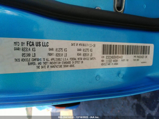 Dodge Charger Sxt 2019 2C3CDXBG5KH554433 Image 9