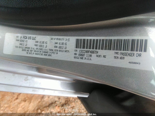 2015 Chrysler 200, VIN: 1C3CCCAB9FN686724