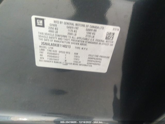 2GNALAEK0E1148213 Chevrolet Equinox