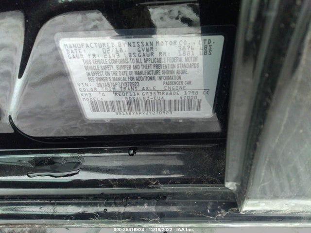 Nissan SENTRA S 2018 3N1AB7AP7JY270923 Image 9