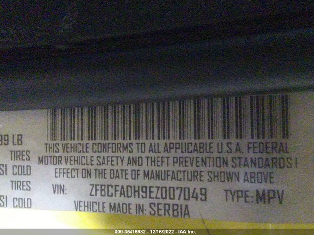 ZFBCFADH9EZ007049 Fiat 500L TREKKING