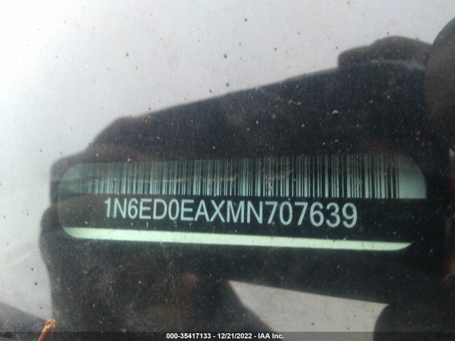 2021 Nissan Frontier, VIN: 1N6ED0EAXMN707639