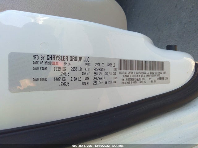 Dodge Grand Caravan Se 2015 2C4RDGBG3FR576503 Image 10