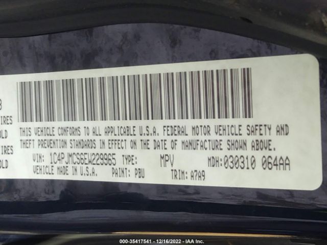 1C4PJMCS6EW229965 Jeep Cherokee Latitude