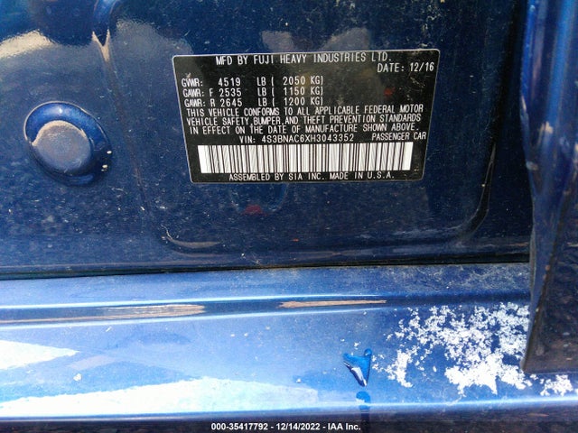 4S3BNAC6XH3043352 Subaru Legacy Premium