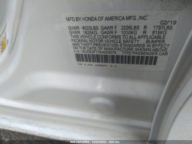 19UDE2F71KA004074 Acura Ilx Pkg