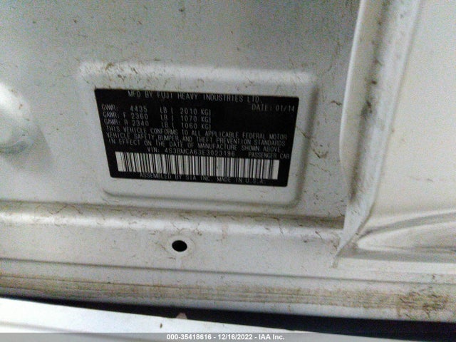 4S3BMCA63E3023196 Subaru Legacy 2.5i