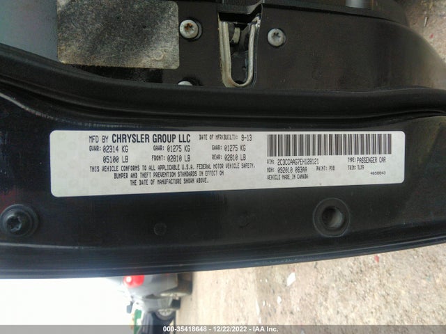 Chrysler 300 2014 2C3CCAAG7EH128121 Image 9