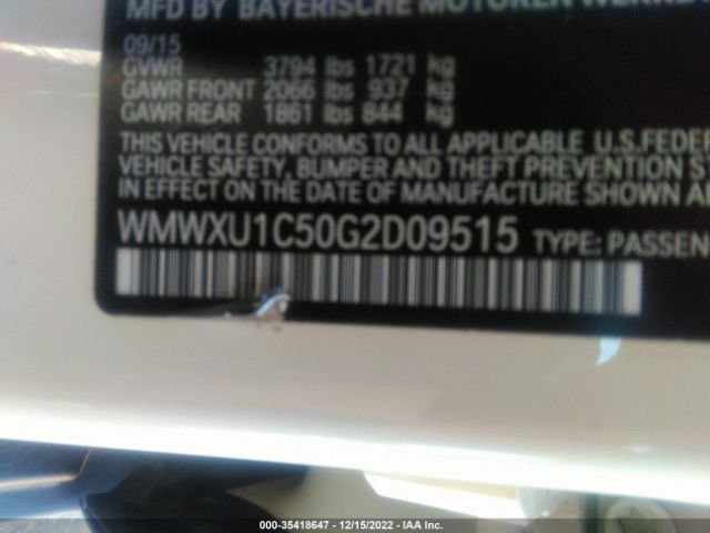 WMWXU1C50G2D09515 Mini COOPER HARDTOP 4 DOOR