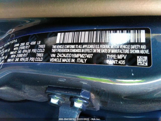 ZACNJDD16MPM27497 Jeep Renegade Limited