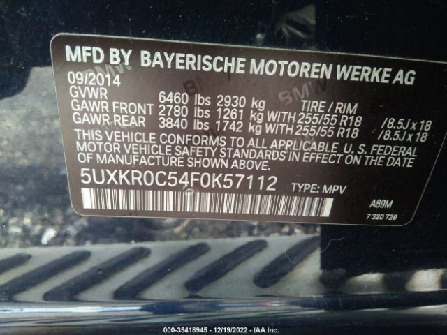 5UXKR0C54F0K57112 BMW X5 Xdrive35i