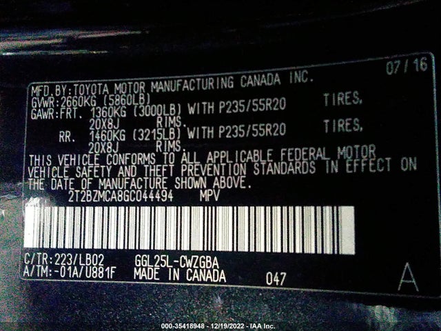 Lexus RX 2016 2T2BZMCA8GC044494 Image 9