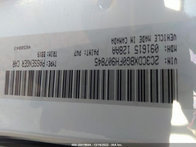 2C3CDXBG0FH907845 Dodge Charger Se