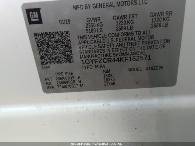 Cadillac XT4 2019 1GYFZCR44KF162571 Image 10