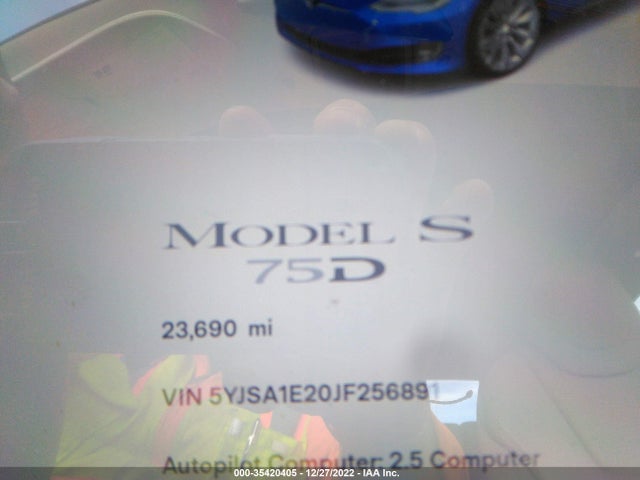 Tesla MODEL S 2018 5YJSA1E20JF256891 Image 8