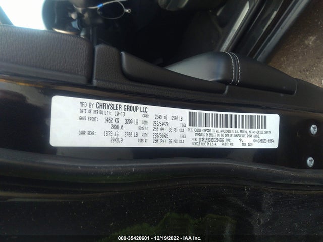 2014 JEEP GRAND CHEROKEE LIMITED VIN: 1C4RJFBG8EC294366