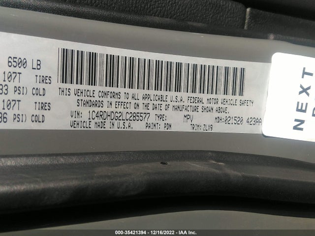 Dodge Durango Gt Plus 2020 1C4RDHDG2LC285577 Image 9