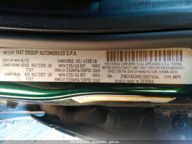 ZFBCFACH5EZ007454 Fiat 500L