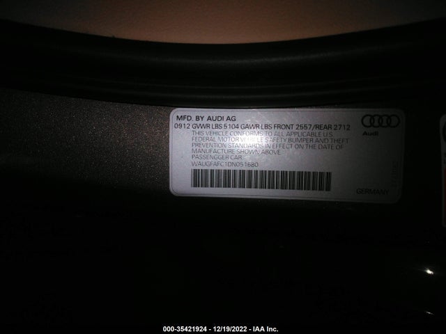Audi A6 2.0t Premium Plus 2013 WAUGFAFC1DN051680 Image 9