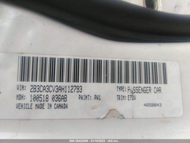 Dodge Charger Sxt 2010 2B3CA3CV3AH112793 Image 9