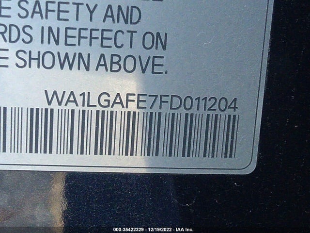 2015 Audi Q7, VIN: WA1LGAFE7FD011204