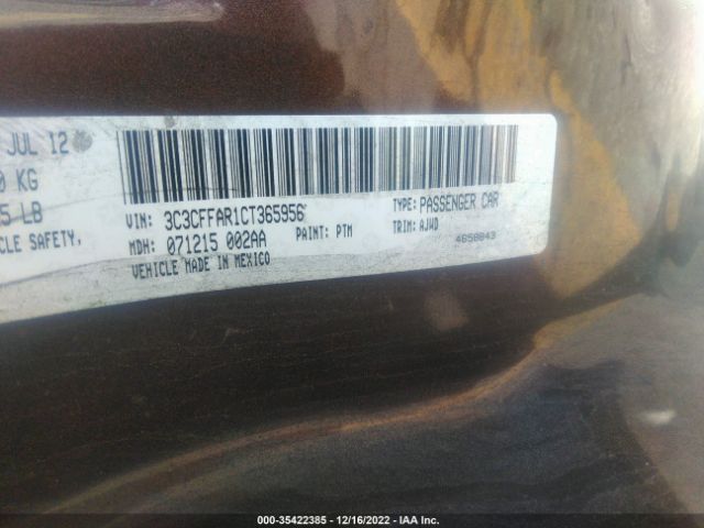 3C3CFFAR1CT365956 Fiat 500 POP