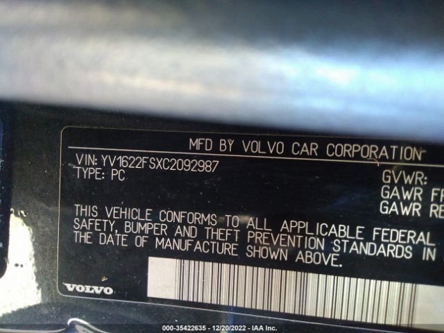 YV1622FSXC2092987 Volvo S60 T5