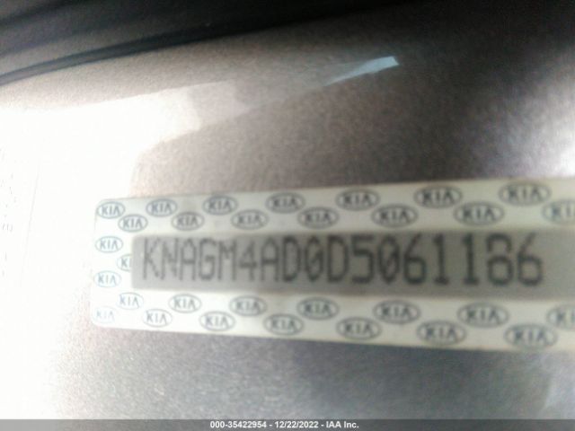 KNAGM4AD0D5061186 KIA Optima Hybrid Lx