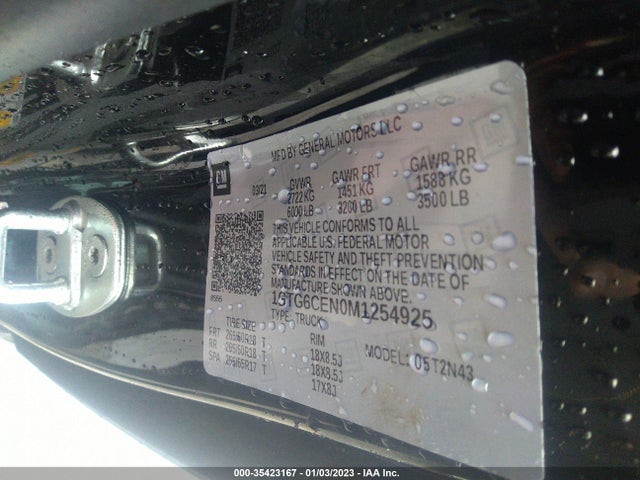2021 GMC Canyon, VIN: 1GTG6CEN0M1254925