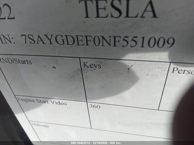 Tesla Model Y Performance 2022 7SAYGDEF0NF551009 Image 9