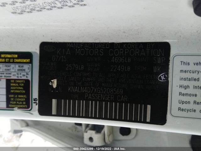 KNALN4D7XG5208569 KIA Cadenza Premium