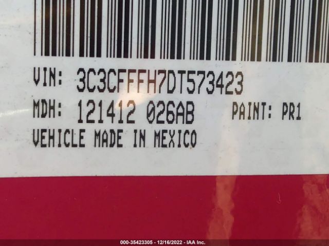 3C3CFFFH7DT573423 Fiat 500