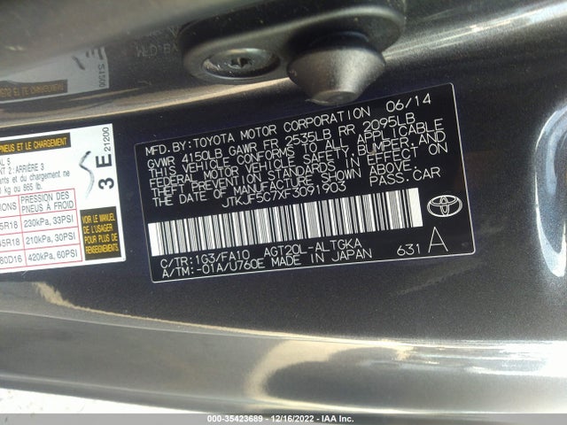 2015 Scion TC, VIN: JTKJF5C7XF3091903