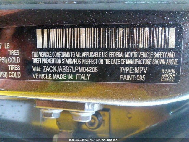 2020 Jeep Renegade, VIN: ZACNJABB7LPM04206