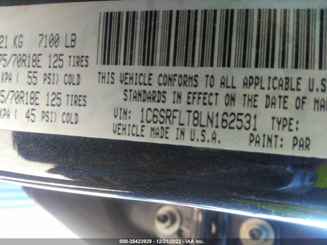 RAM 1500 Rebel 2020 1C6SRFLT8LN162531 Image 10