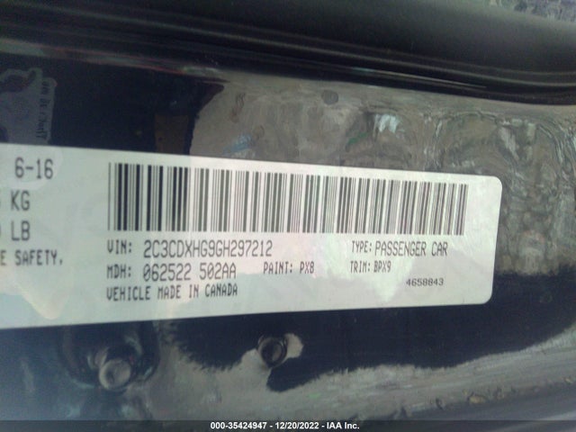 Dodge Charger Sxt 2016 2C3CDXHG9GH297212 Image 9
