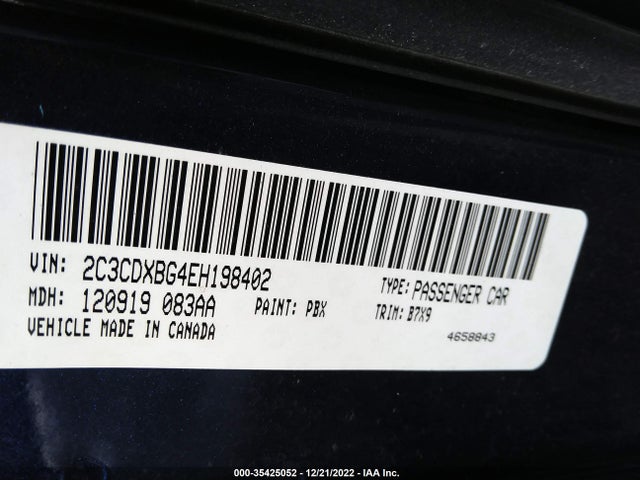 Dodge Charger Se 2014 2C3CDXBG4EH198402 Image 10