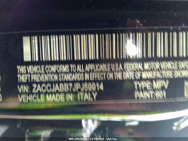 2018 Jeep Renegade, VIN: ZACCJABB7JPJ59914