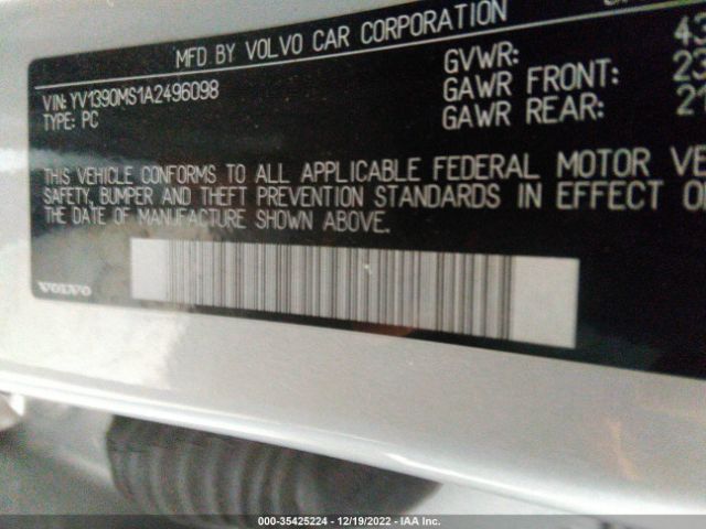YV1390MS1A2496098 Volvo S40