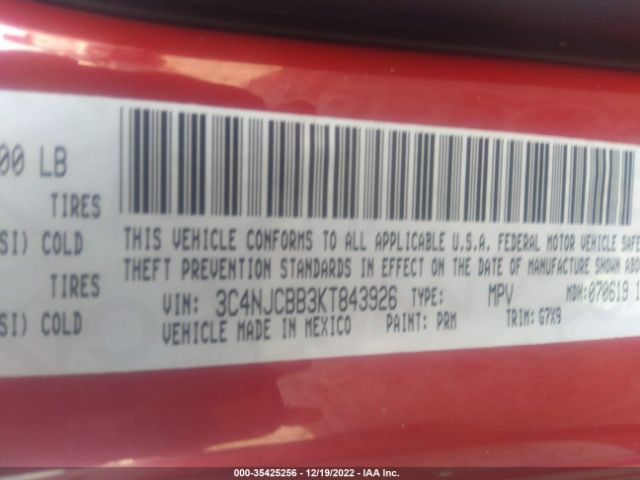 3C4NJCBB3KT843926 Jeep Compass Altitude