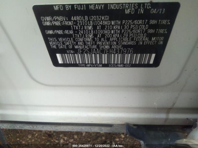 JF2SJAAC7EH437976 Subaru Forester