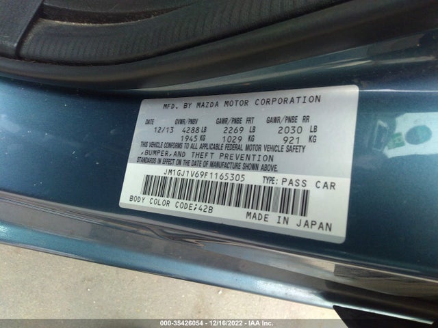 2015 Mazda 6, VIN: JM1GJ1V69F1165305