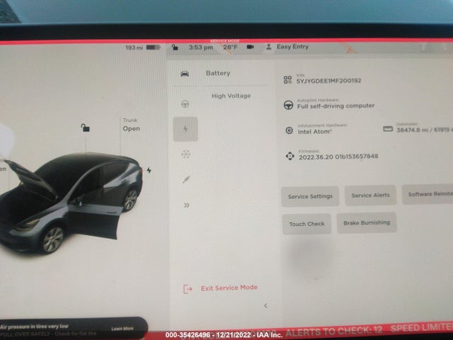 Tesla Model Y Long Range 2021 5YJYGDEE1MF200192 Image 7