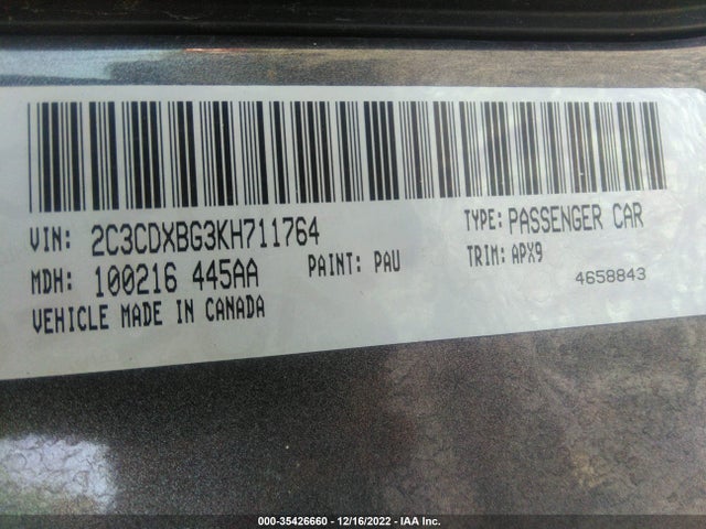 Dodge Charger Sxt 2019 2C3CDXBG3KH711764 Image 9