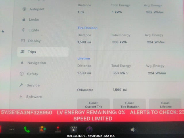Tesla MODEL 3 2022 5YJ3E1EA3NF328950 Image 9