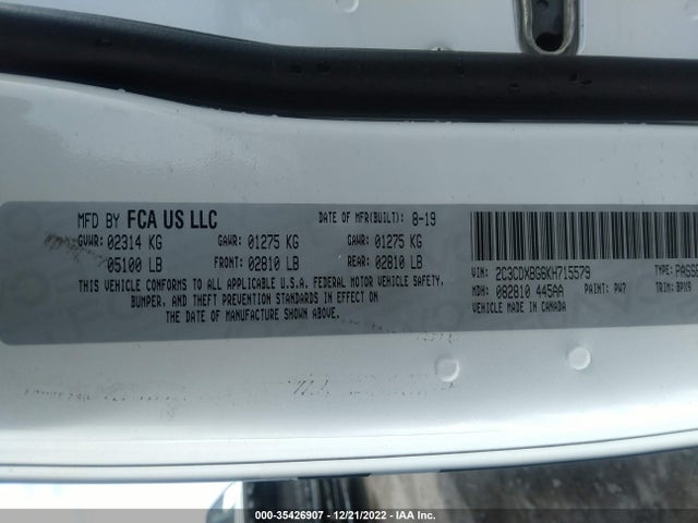 Dodge Charger Sxt 2019 2C3CDXBG6KH715579 Image 9