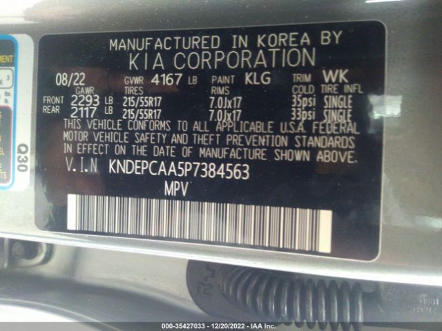 KNDEPCAA5P7384563 KIA Seltos Lx
